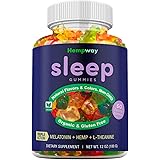 Hemp Sleep Gummies Triple Action | Promotes Healthy Sleep | Relaxes Body & Mind | Made in USA | 5mg Melatonin | 200mg Hemp | 