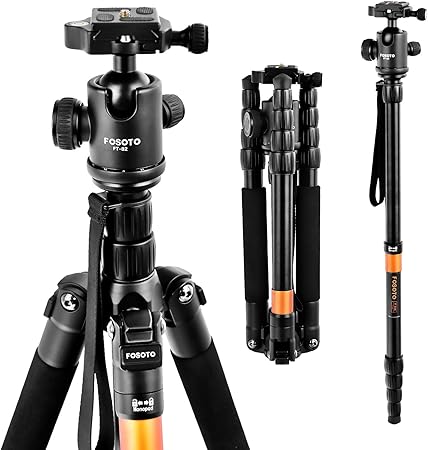 Amazon Fosoto カメラ 三脚 5段 全高158cm 収納35cm コンパクト 自由雲台搭載 一眼レフカメラ Canon Nikon Petax Sonyなど用 アルミ製 軽量 一脚可変式 ボールヘッド 旅行用三脚 ビデオ三脚 三脚 通販 Amazon Fosoto カメラ 三脚 5段 全高158cm 収納35cm コンパクト 自由雲台搭載 一眼レフカメラ Canon Nikon Petax Sonyなど用 アルミ製 軽量 一脚可変式 ボールヘッド 旅行用三脚 ビデオ三脚 三脚 通販