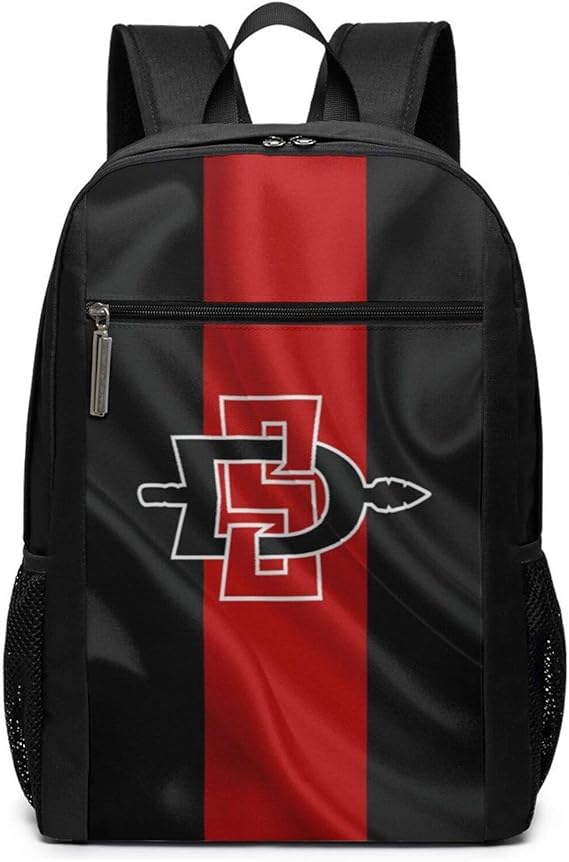 SanDiegoStateAztecsRedBlack Travel Laptop Backpack