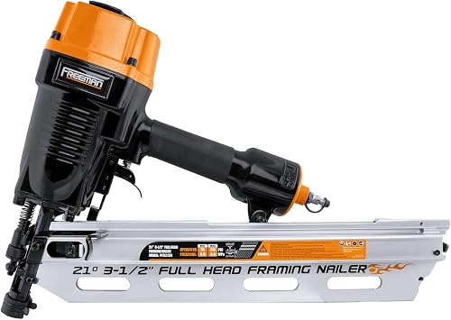 thumbnail image 2 of 3PLUS HFN90SP 3-in-1 Air Framing Nailer - Adjustable Magazine For 21°, 28°, 34° Nails, 2-3/16" To 3-1/2" Length, 70-120 PSI 2 of 9