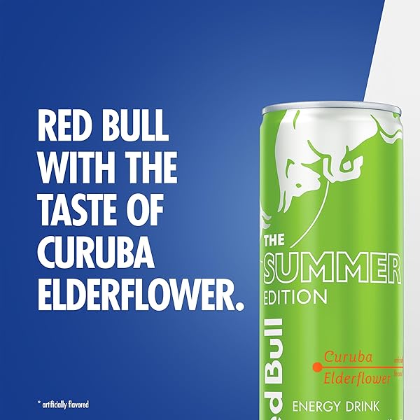 RED BULL THE GREEN EDITION CURUBA ELDERFLOWER ENERGY DRINK, 8.4 FL OZ CAN