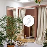 Udewo 100Pcs Curtain Hooks and Gliders White Plastic Rail Track Gliders view 7