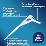 DenTek Complete Clean Easy Reach Floss Picks 75 Count No Break & No Shred view 4