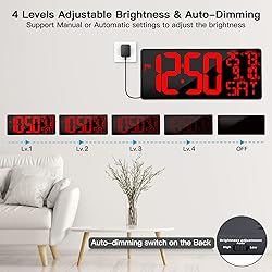 [Oversized] 18" Large Digital Wall Clock with