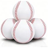 Bac-kitchen 4 Pack Foam Baseballs Practice softballs 9 inch Training Soft Baseballs Batting Hitting Fielding Indoor Outdoor