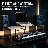 RockJam RJLP1 Adjustable Desk Mounted Laptop Stand DJ Controller Stand Black view 7