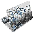 Laptop Skin Sticker Decal,12" 13" 13.3" 14" 15" 15.4" 15.6" Laptop Skin Sticker Protector Cover for Toshiba Hp Samsung Dell Apple Acer Leonovo Sony Asus Laptop Notebook (Bamboo Leaf)