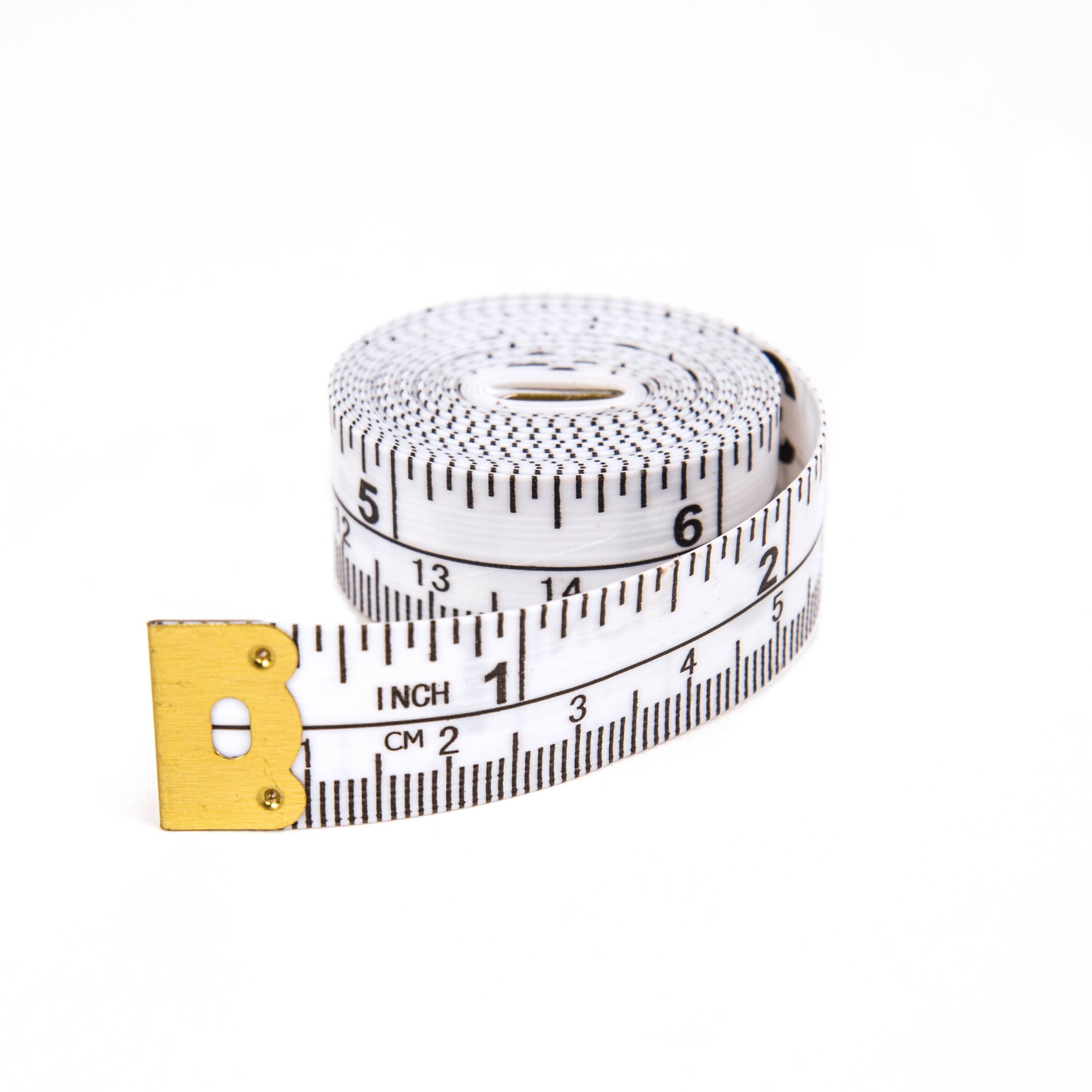Hemline Tape Measure - 5m, White, Auto Lock, +/- 1mm Accuracy, Home & Kitchen