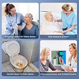 Sunany Female Urinal Silicone Funnel - Portable Standing Urination Device Blue view 4
