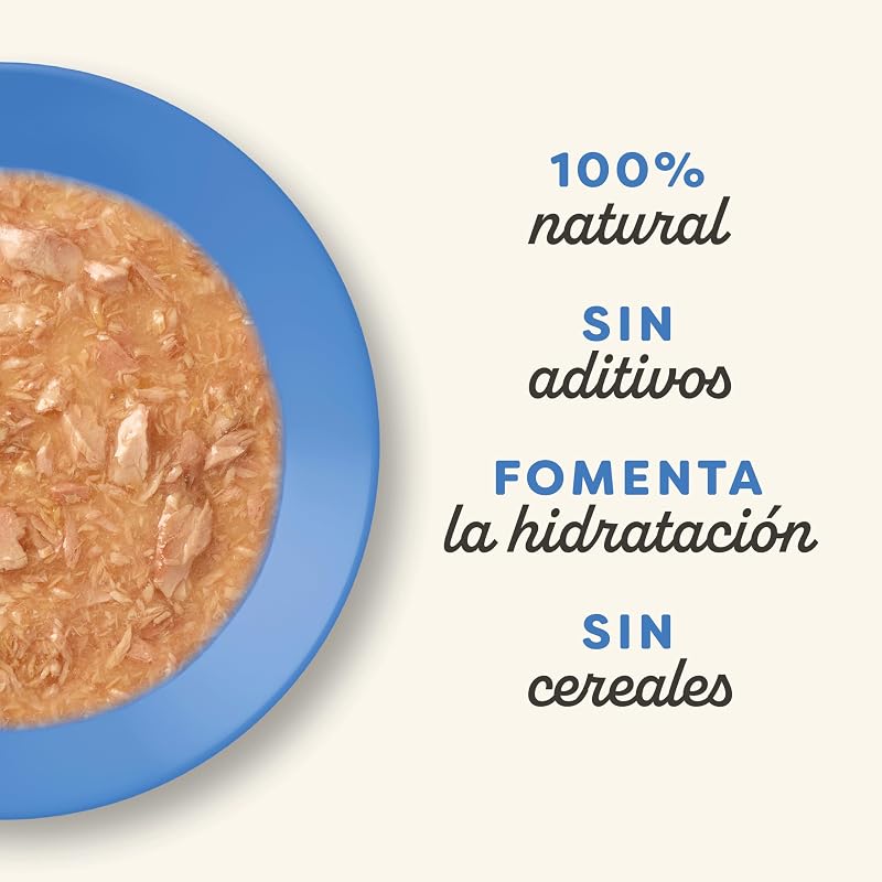 100% Comida Húmida Natural para Gatos Adultos, seleção de Peixe em Molho Multipack, 12 × latas de 70 g