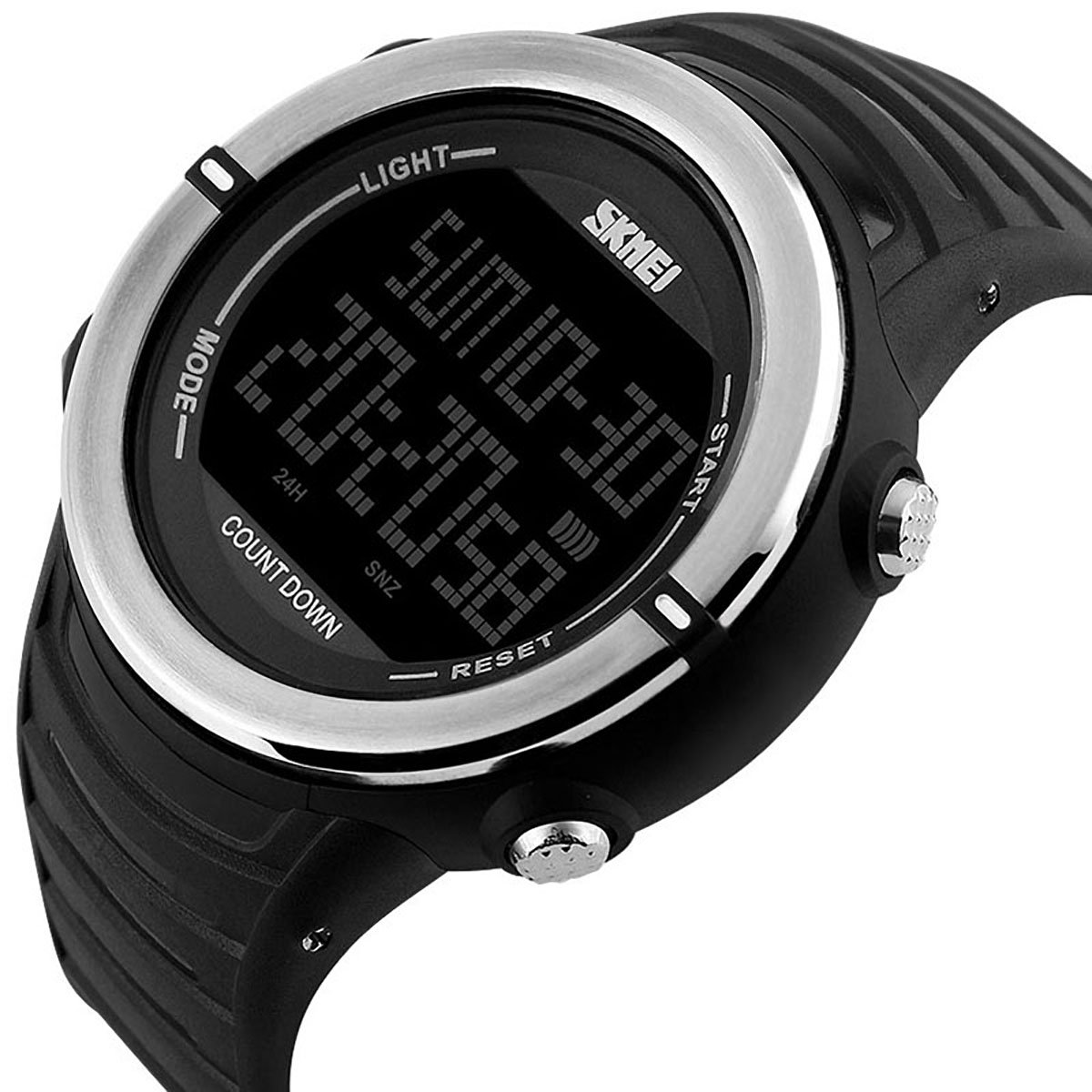 modiwen Hombres Digital deportes al aire libre relojes con pantalla de tiempo Dual multifunción resistente al agua reloj