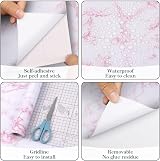 Arthome Pink Marble Contact Paper 43.5cmx200cm Self Adhesive Waterproof view 6