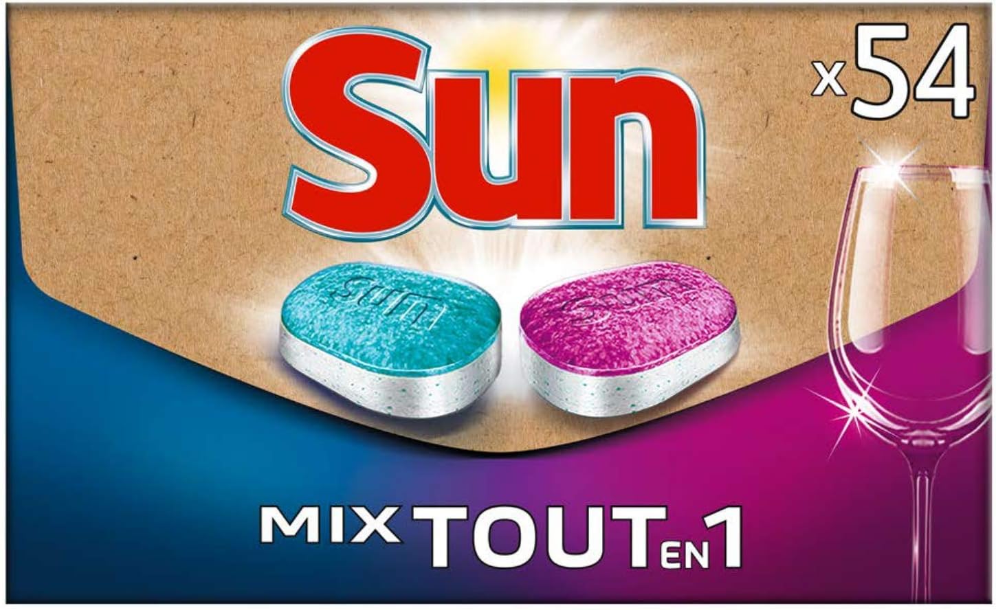 Sun Tablettes Lave-Vaisselle Expert & Tout En 1 Format Pratique (2x27 ...