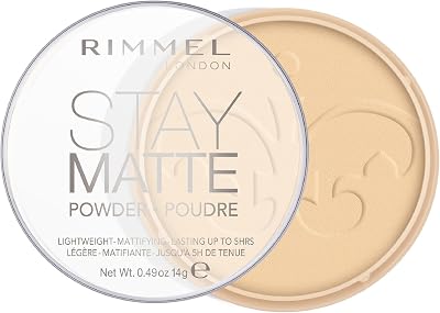 Rimmel Stay Matte Pressed Powder Transparent 14g Lightweight Oil Absorbing All
