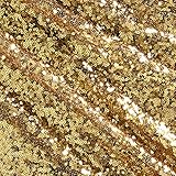 Glitz Sequin & Mesh Creative Gold Fabric By The Yard