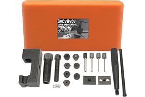 GVCVHVCV motorcycle chain breaker tool kit, 18-Piece chain rivet tool Set, Chain Link Cutter Removal Tool for Motorcycle ATV Bike Cam & 25 to 930 Chains