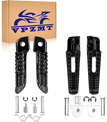 パグ Amazon.com: HONGK- Black Rear Passenger Foot Pegs Bracket