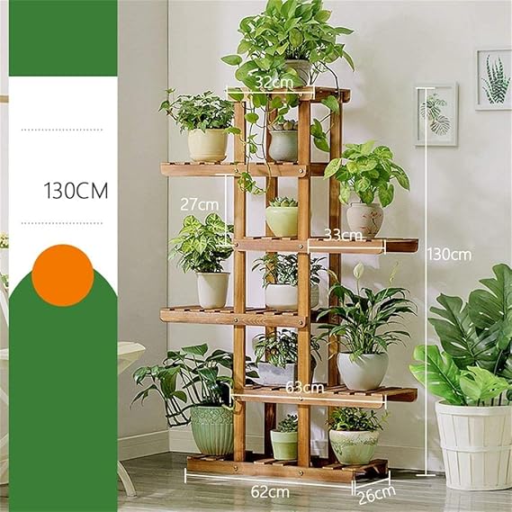 ChenDz Estante de Flores Estante de Madera Sólido Moderno Moderno ...