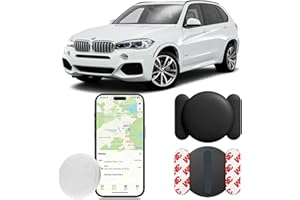 DAHETAG GPS Tracker for Vehicles No Subscription,Real Time GPS Tracker for Car Work with Apple Find My(iOS Only),Mini Hidden Car Tracker Device with Magnetic Case,No Monthly Fee (Black,1PCS)