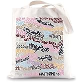 BWWKTOP Singer Album Canvas Tote Bag Concert Gifts Song Lyrics Shoulder Bag Merchandise