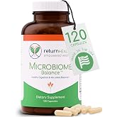 Return Healthy Microbiome Balance, 350mg Monolaurin with Caprylic Acid | With Berberine &amp; Oregano Oil, Supports Healthy Gut Flora &amp; Digestive Balance, Microbiome Support Supplement, 120 Capsules