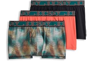 Jockey Men's Underwear Active Microfiber 2.5" Trunk - 3 Pack