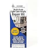 White Tones - Quartz Countertop Repair Kit White - Quartz, Marble, Granite, Acrylic, Porcelain Countertop Chip Repair Kit - White Quartz Chip Repair Kit - HIMG Surface Repair