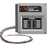Generac HomeLink 50 Amp Portable Generator Manual Transfer Switch Kit | Upgradeable, Indoor Pre-Wired Panel, 8-16 Circuits