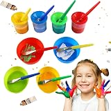 VEYLIN Kids Painting Set 25 Brushes Sponges Bowls Apron Toddler Art Kit view 4