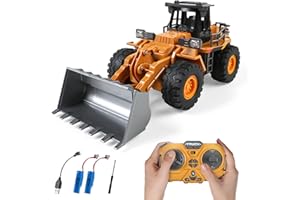 Dwi Dowellin Rc Front Loader, Alloy Shovel Loader Tractor,Construction Vehicle for Boys Ages 3-12, Gift for Birthday Christmas