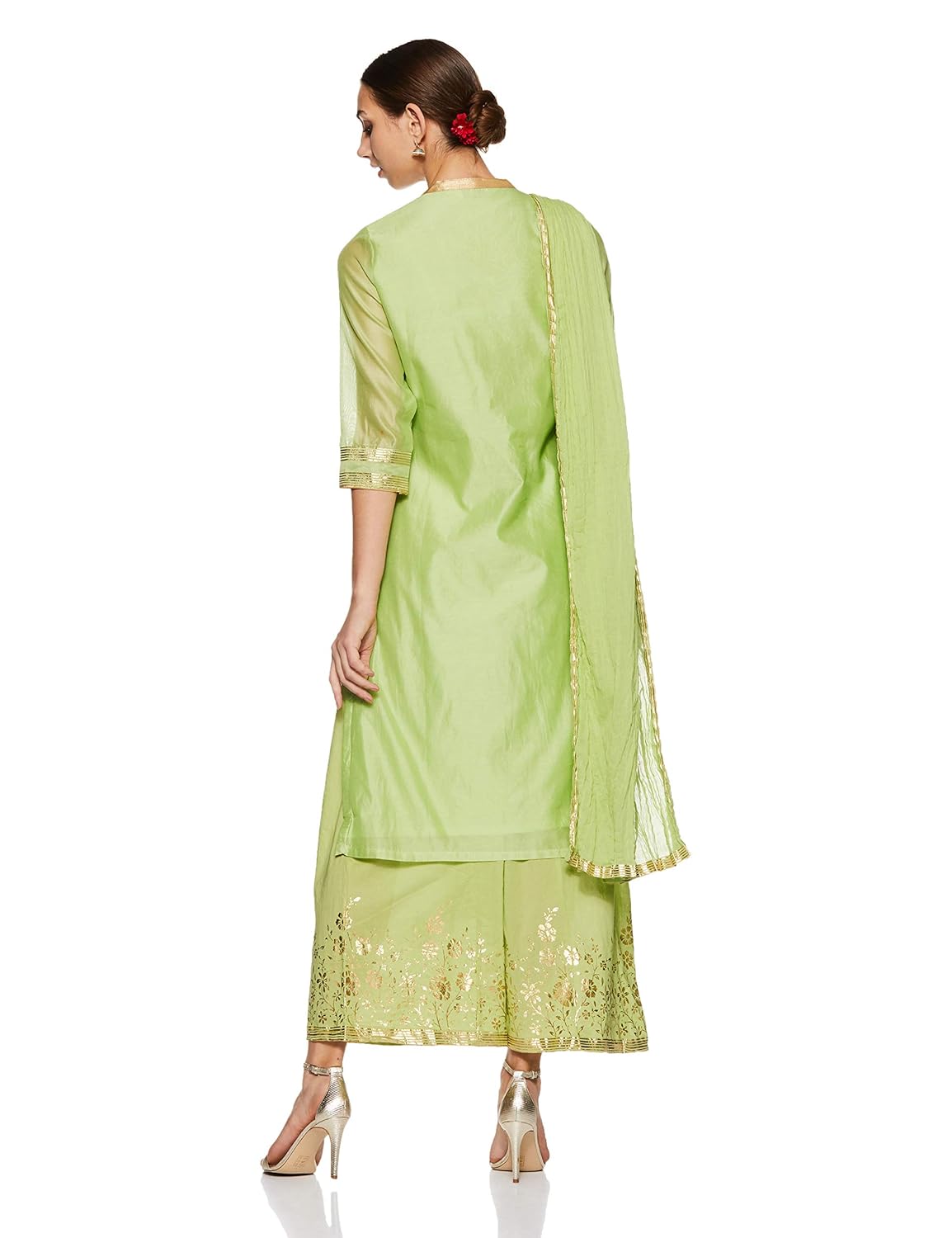 biba women's straight salwar suit set