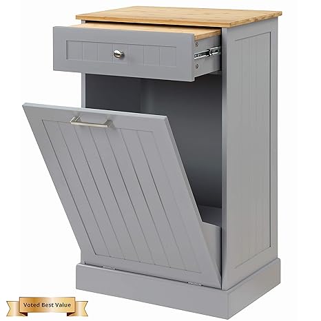 Seven Oaks Tilt Out Trash Cabinet Amazon Co Uk Kitchen Home