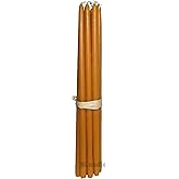 BCandle 100% Beeswax 5 Hour Burning Candles Organic Hand Made - 9 Inches Tall, 1/2 Inch Thick; Tapers (6)