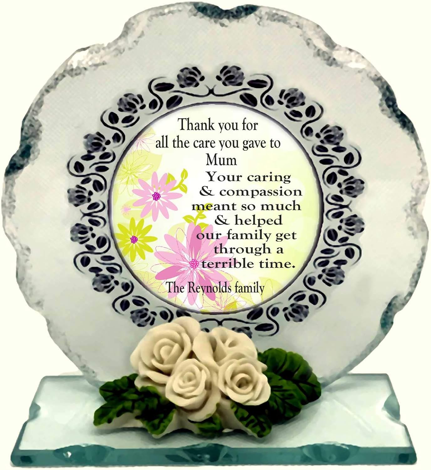 Biglietto Con Poesia Di Ringraziamento Personalizzato Regalo Per Infermiere Medico liato In Vetro Amazon It Cancelleria E Prodotti Per Ufficio