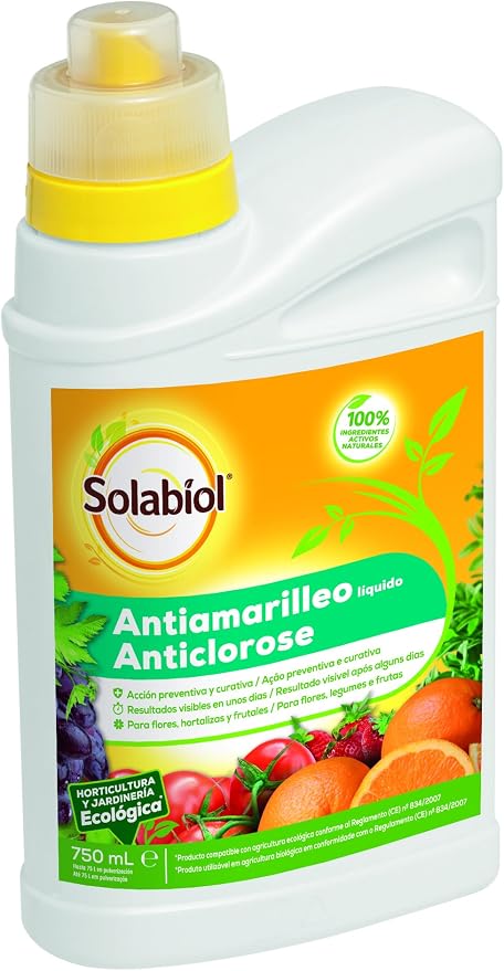 Solabiol - Antiamarilleo liquido 100% organico para Flores ...