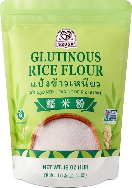 52USA GLUTINOUS RICE FLOUR 16 OUNCE (BASIC), 1...