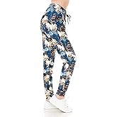 Leggings Depot Premium Women's Joggers Popular Print High Waist Track Pants(S-XL) BAT2