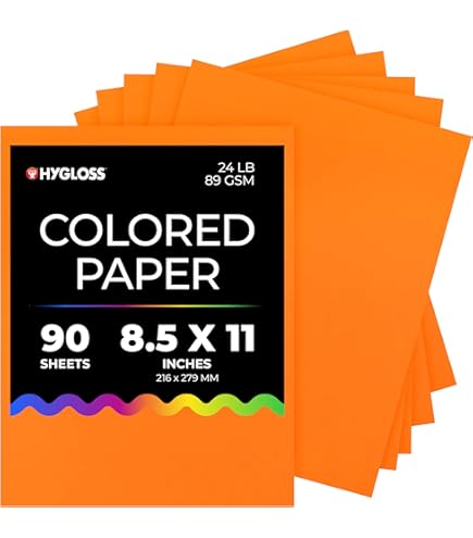 Amazon.com : Neon Bond Paper, 24 lb, 100 Sheets, 8-1/2quot;x11quot