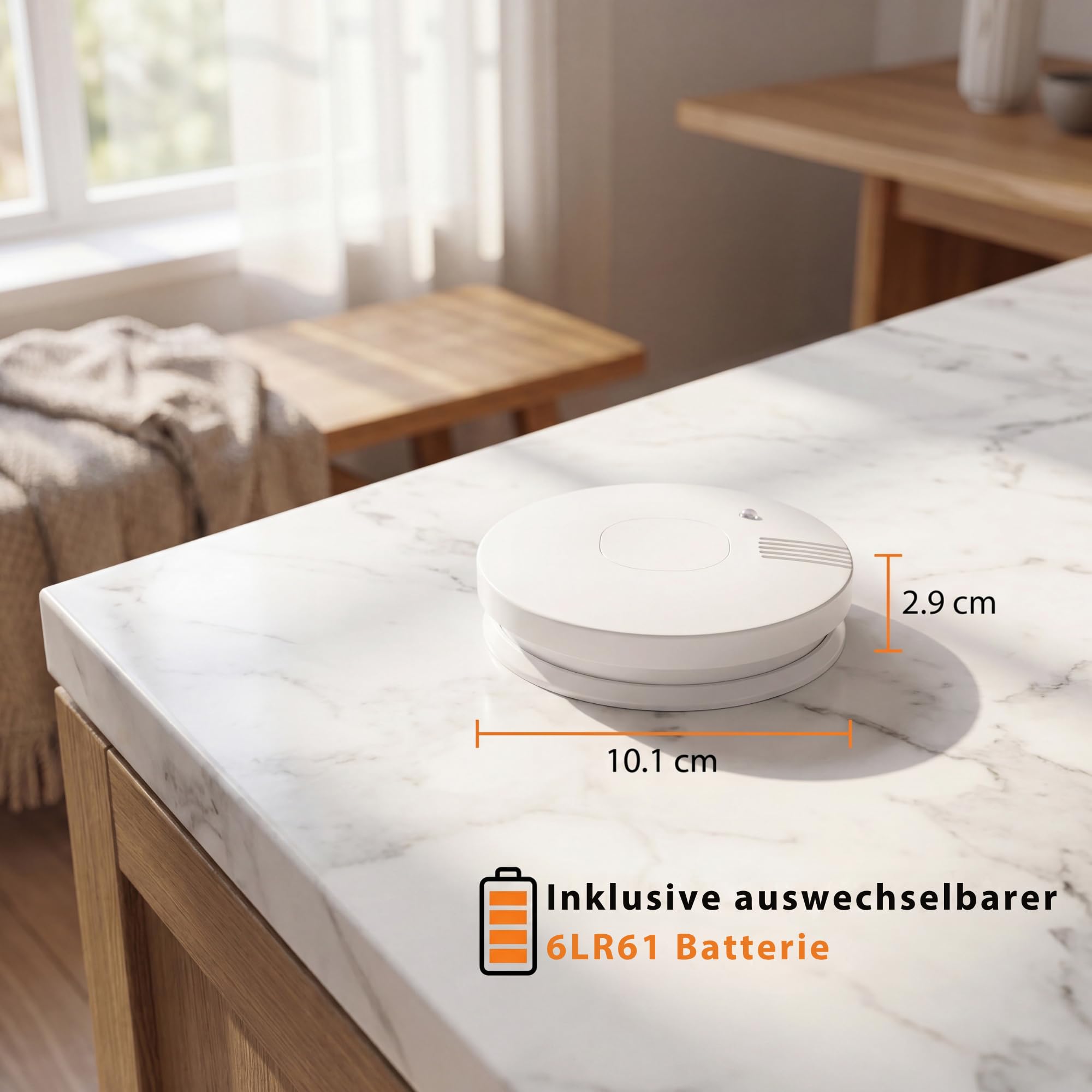 Smartwares Rauchmelder – Austauschbare Batterie mit 5 Jahren Lebensdauer – Schnelle und zuverlässige Erkennung – 85 dB – FSM-11750 4