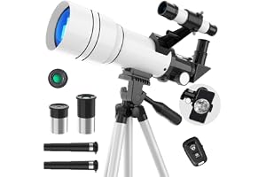 Telescope for Kids and Adults, Astronomical Telescopes (15X-150X) with Fully Multi-Coated Optics, 70MM Aperture 300MM Refract