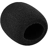 Mudder Large Foam Mic Windscreen for MXL, Audio Technica, and Other Large Microphones, Black