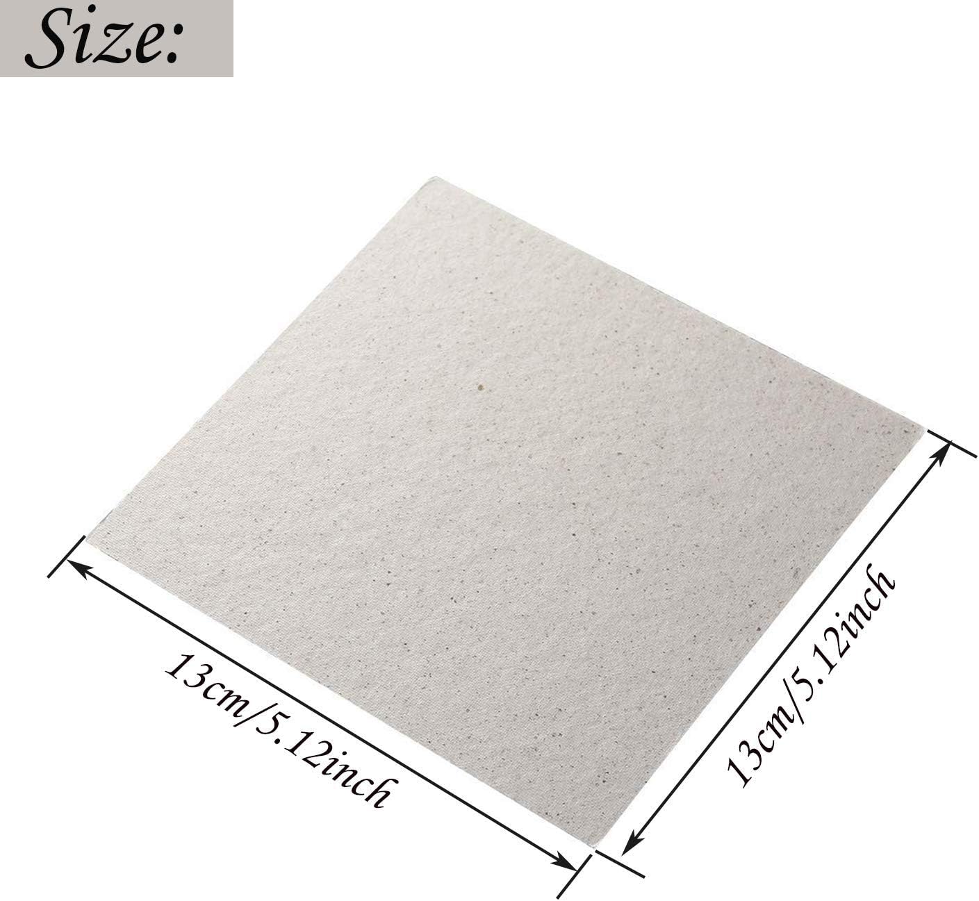 Waveguide Covers for Microwave, Juerly 4 Pack Mica Plates Sheets Heat Insulation Board for Universal Microwave Oven Repairing Part - Cut to Size, 5.1x 5.1inch: Home Improvement