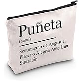 JXGZSO Puñeta Definition Cosmetic Bag Puerto Rican Makeup Pouch Puerto Rico Travel Gift Puerto Rico Lover Gift Puertorican Gift (Puñeta Bag)