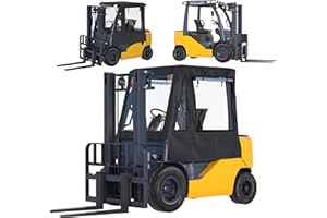 TBNO Forklift Cover,Cab Rain Cover,600D Heavy Duty Waterproof Fabric+EVA Transparent,More Tear Resistant,Forklift Fits All Forklifts Up to 6000Lb, All Weather Protection