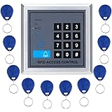 Docooler RFID Proximity Door Entry Access Control System + 10 Key Fobs (Style 1)
