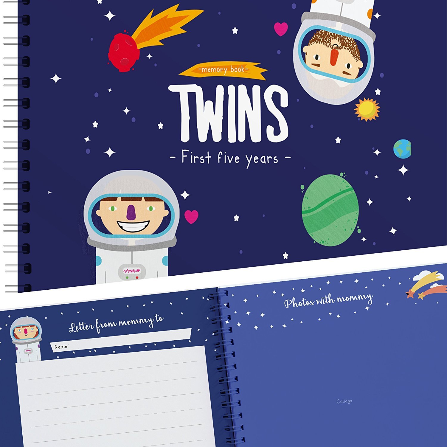 twin baby memory book