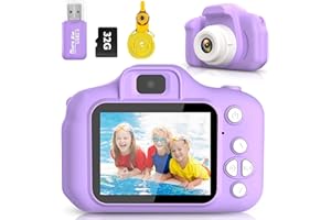 Desuccus Kids Camera,Christmas Birthday Gifts for Girls Age 3-9, HD Digital Video Cameras for Toddler Portable Toys for 3 4 5 6 7 8 Year Old Girl 32GB