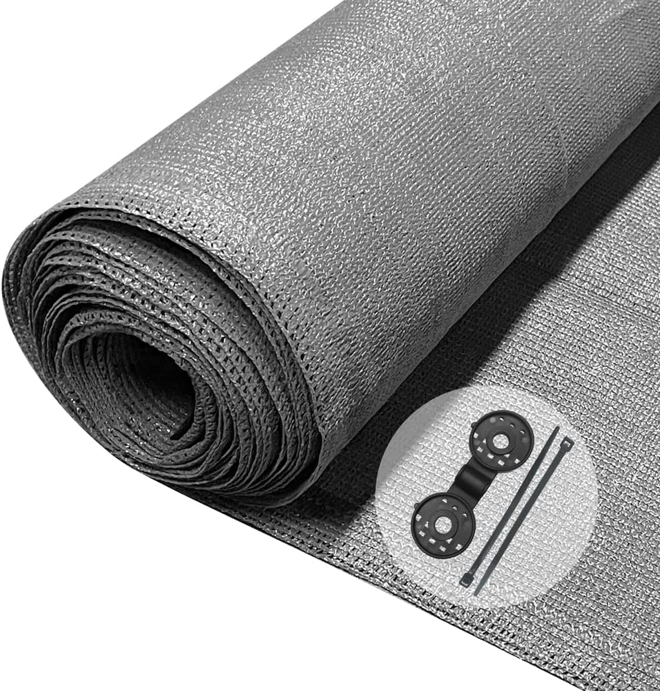 VOUNOT Privacy Netting 1.5x10m Garden Screening HDPE 75% Shading UV-Resistant