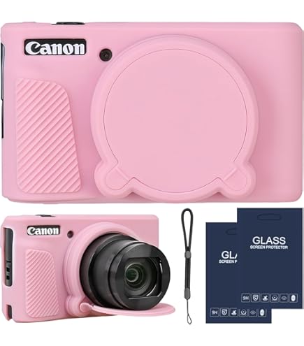 Amazon.com : AEXUTDA PowerShot SX740 HS Silicone Camera Case, Pink