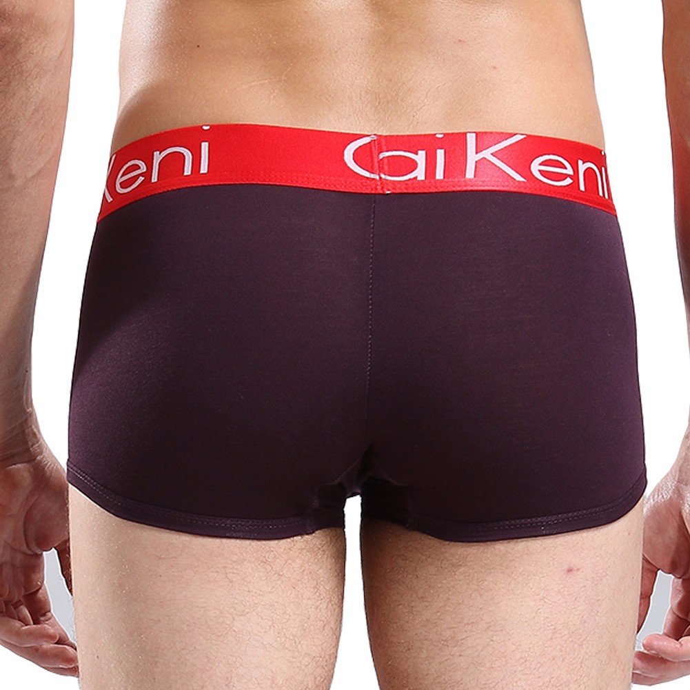 CAIKENI Men Underwear Comfort Soft Boxer Short brown XXL